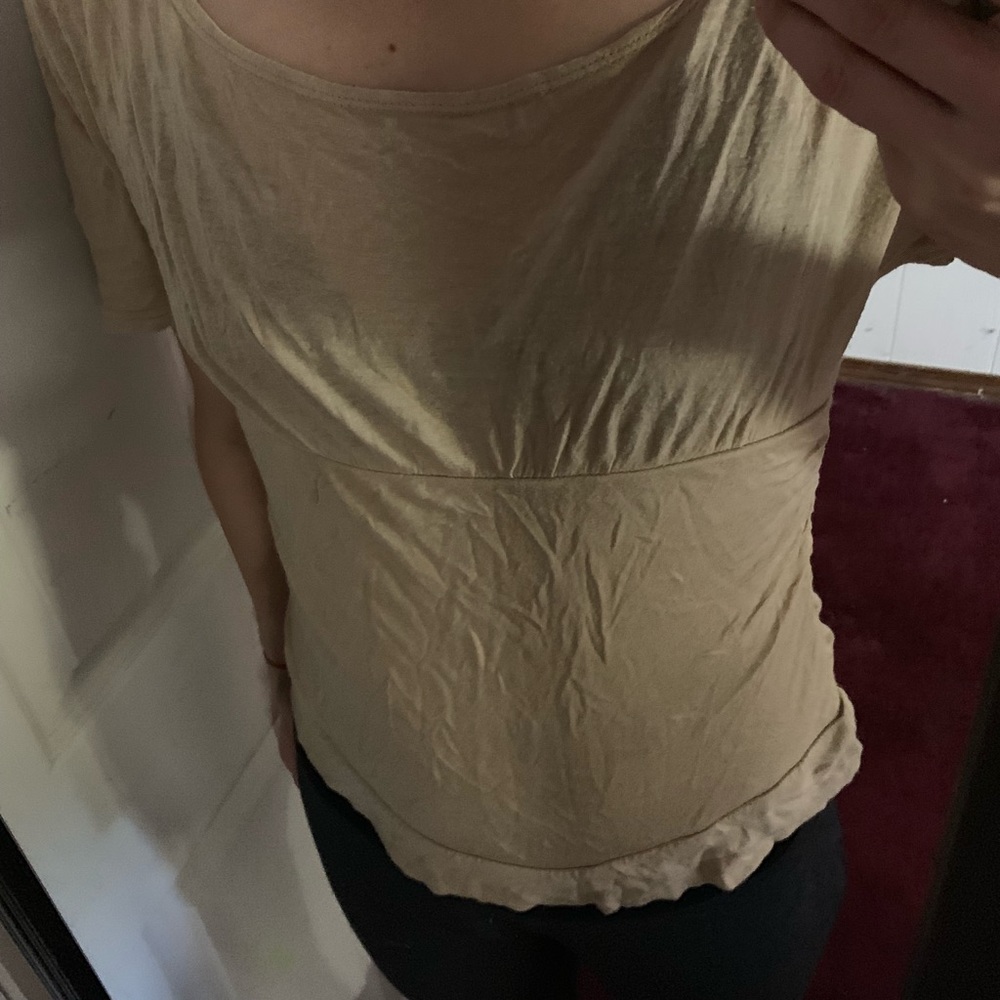 Tan blouse